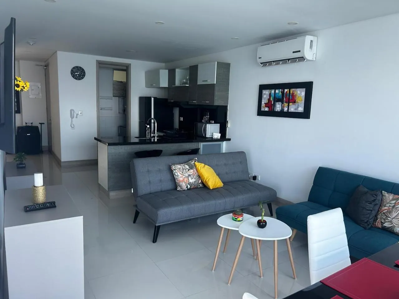 Hermoso Apartamento Vista Al Mar Palmetto Sunset-El Laguito Cartagena Colombia